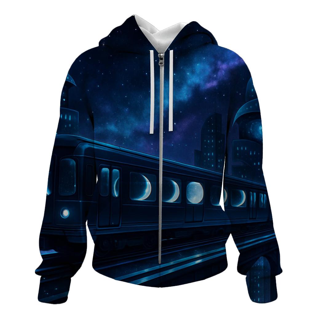 Moonphase Subway Skyline designer hoodies