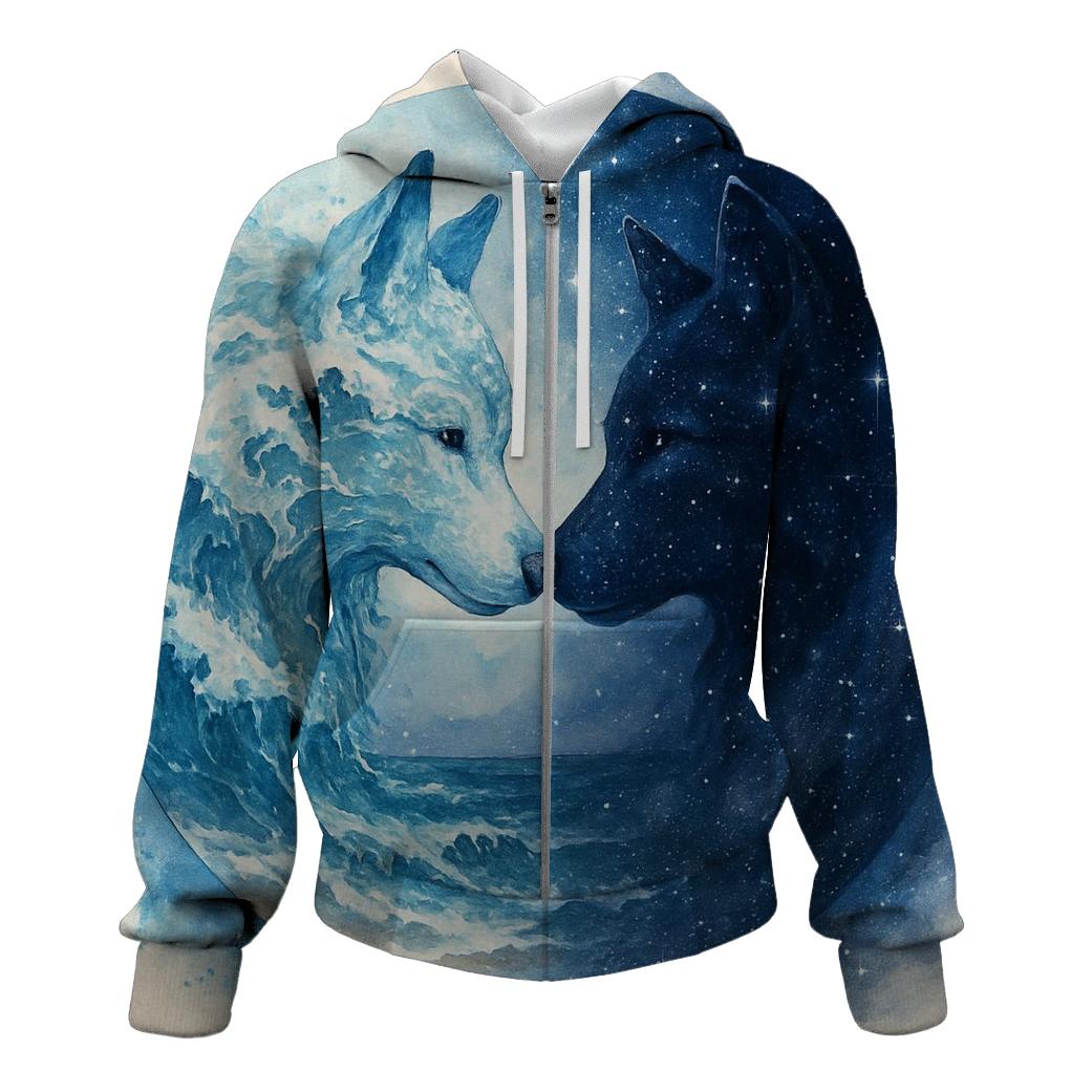 Tidal Mirror Duo pullover hoodies