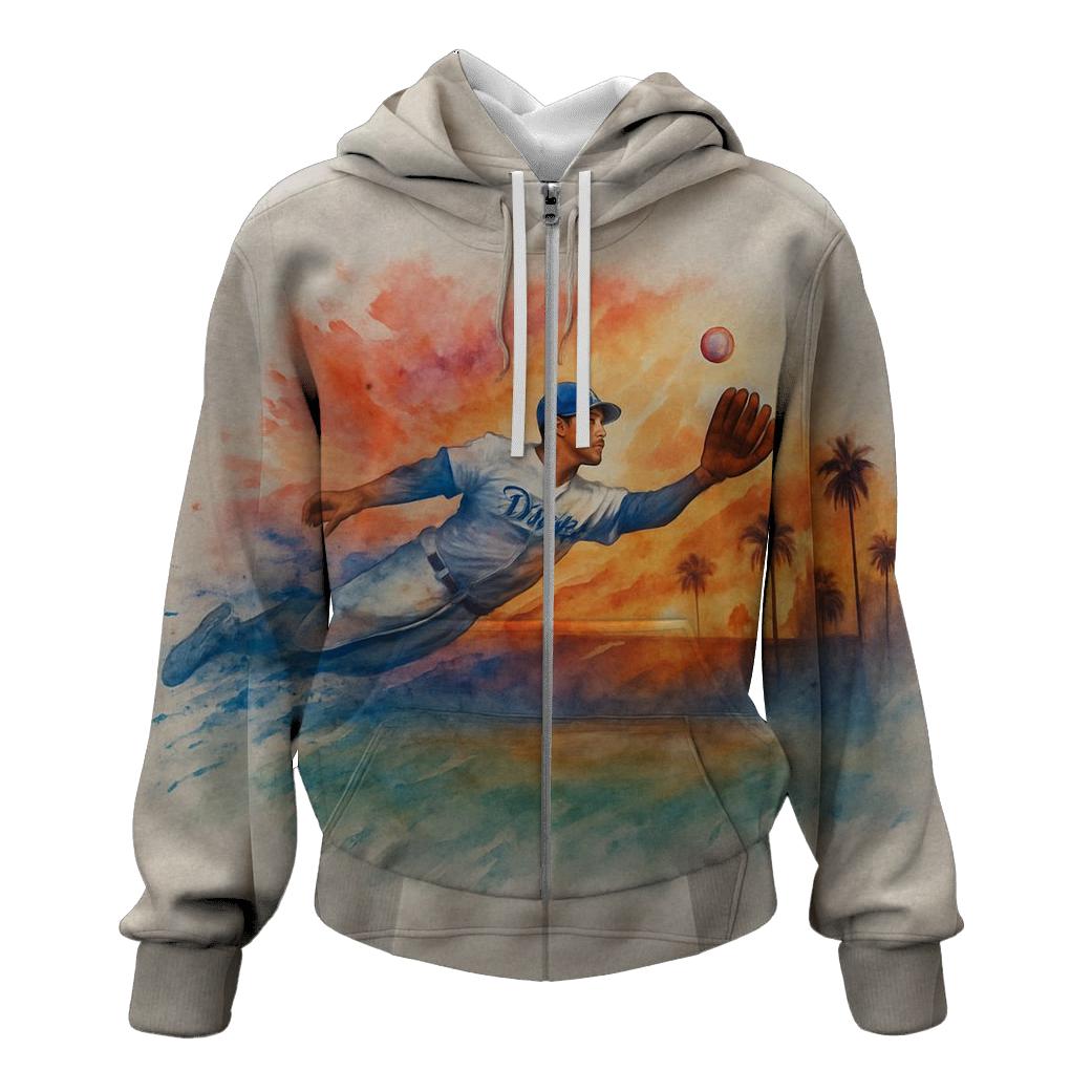 Sunset Outfield Chase lightweight hoodies