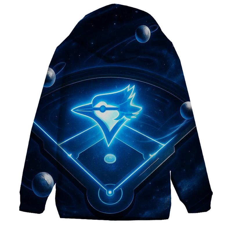 Galaxy Circuit In Blue Jays Orbit zip-up hoodies