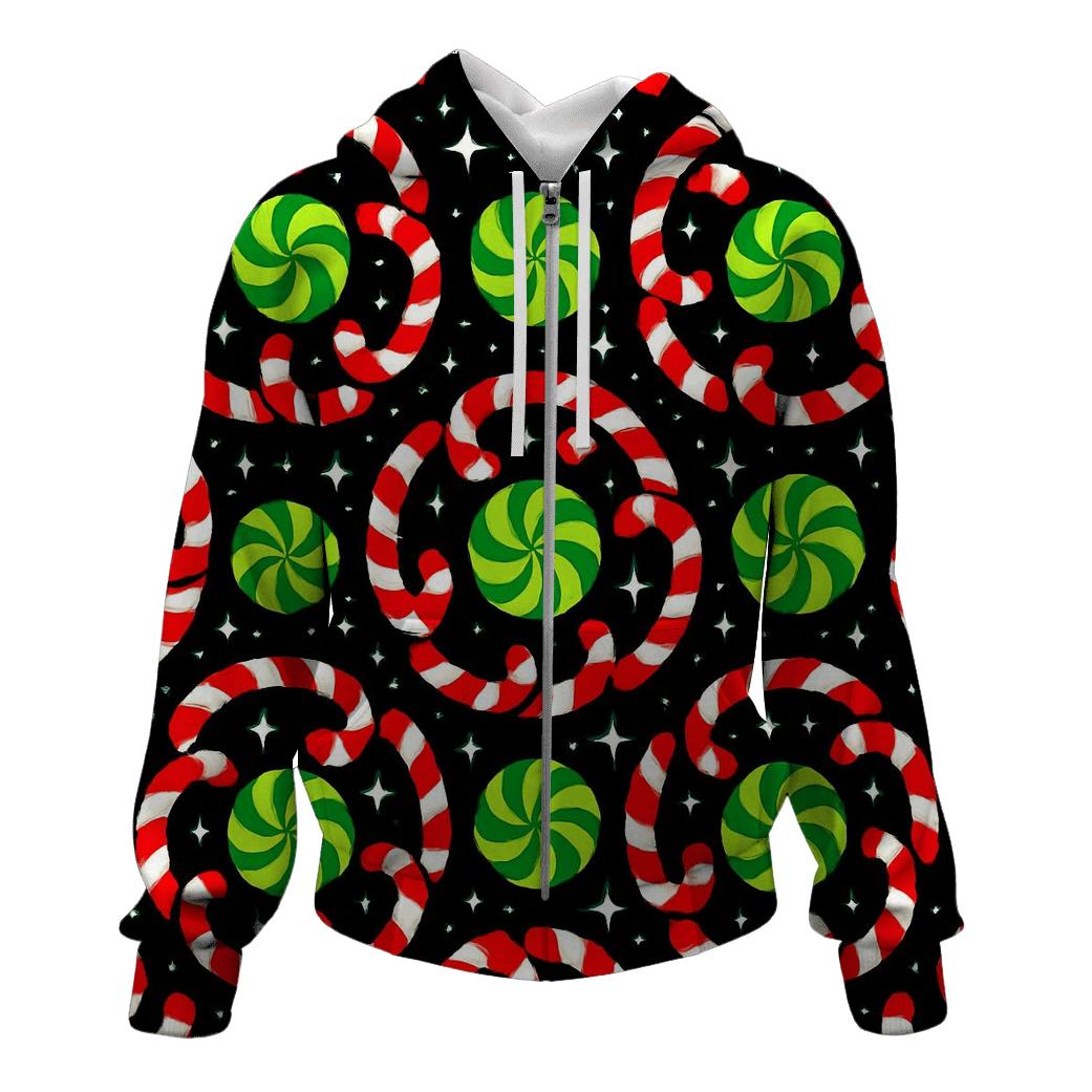 Candy Cane Spiral Constellations heavyweight hoodies