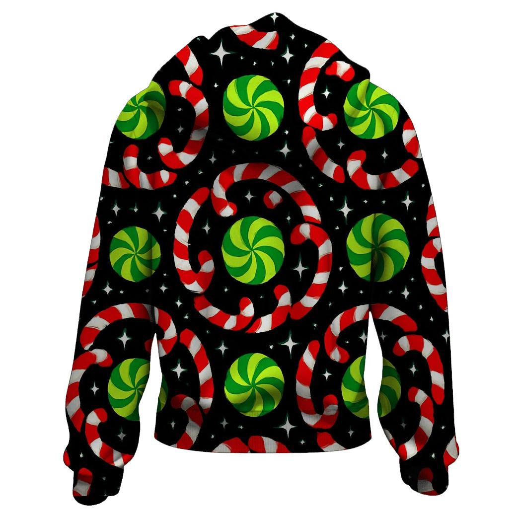 Candy Cane Spiral Constellations heavyweight hoodies