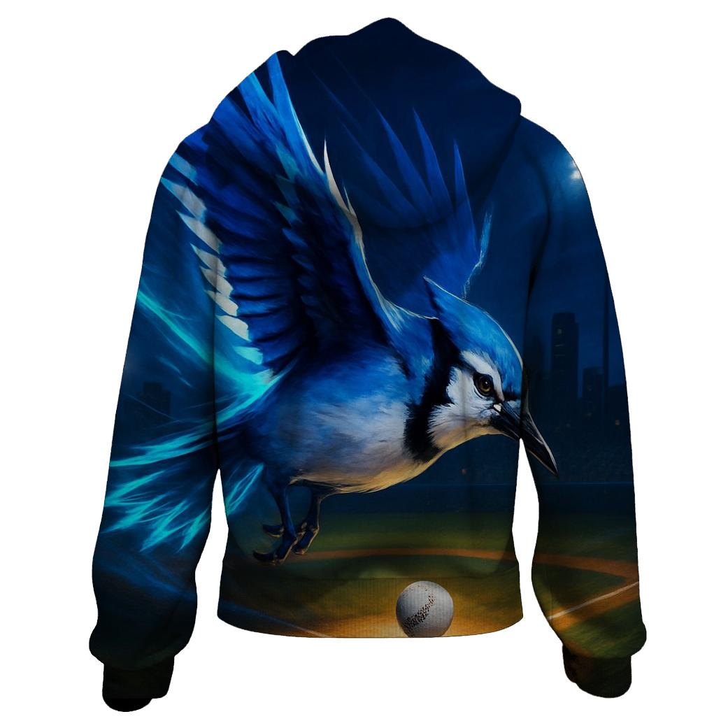 Skyline Surge Blue Jays Diamond Flight printed hoodies