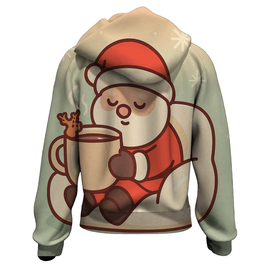 Marshmallow Cocoa Santa Lounge custom hoodies