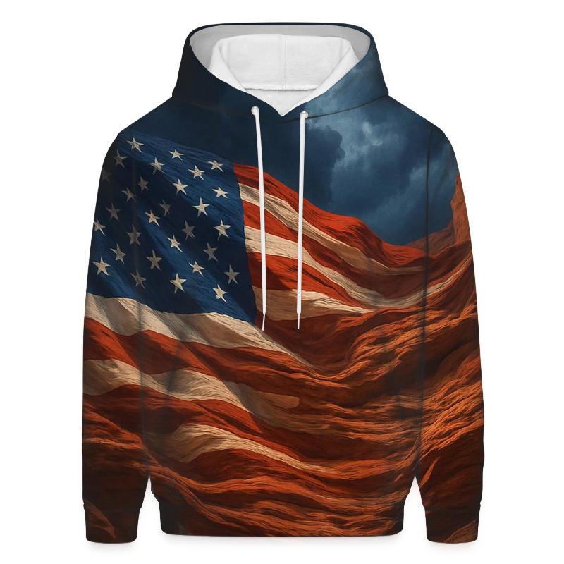 United States Flag Canyon Winds hoodie designs