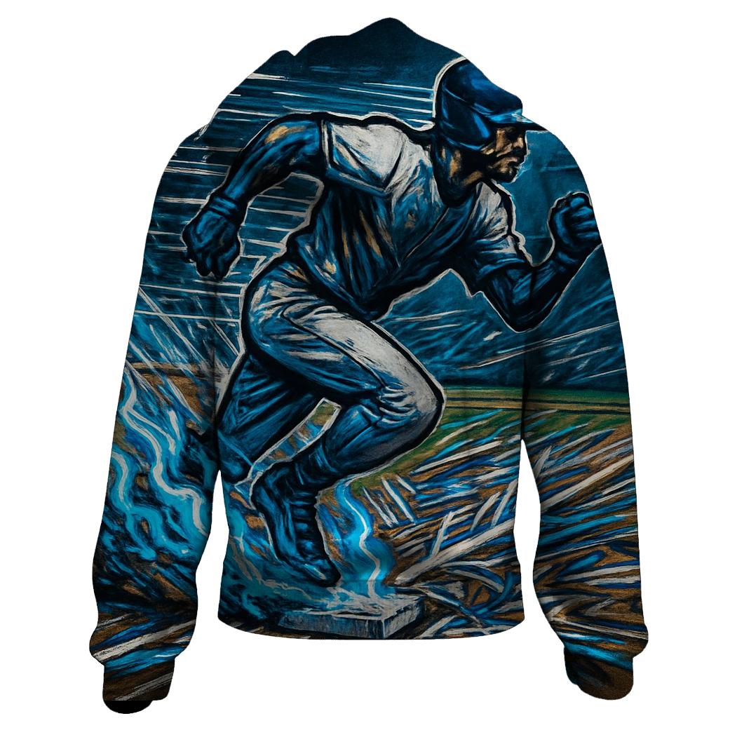 Blue Flame Base Steal hoodie styles