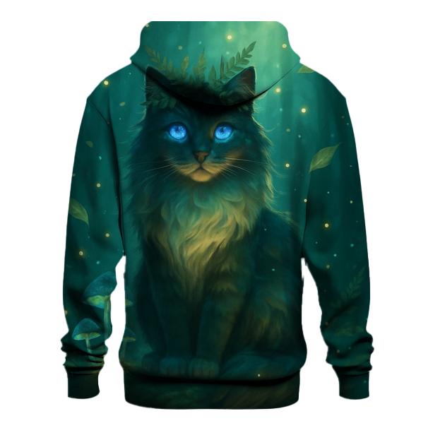Forest Whisper Oracle Cat printed hoodies