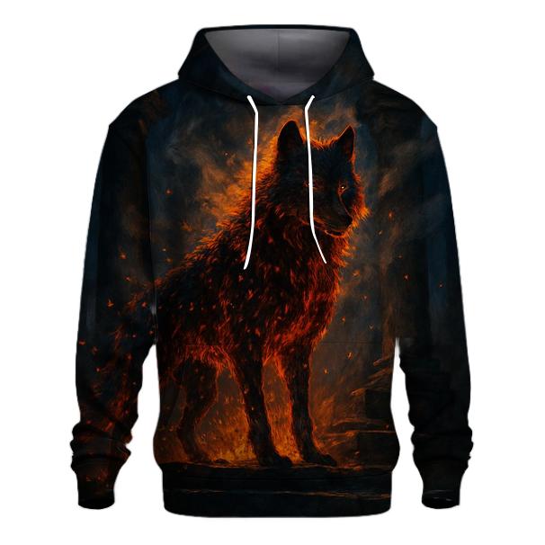 Ember Veil Sentinel graphic hoodies