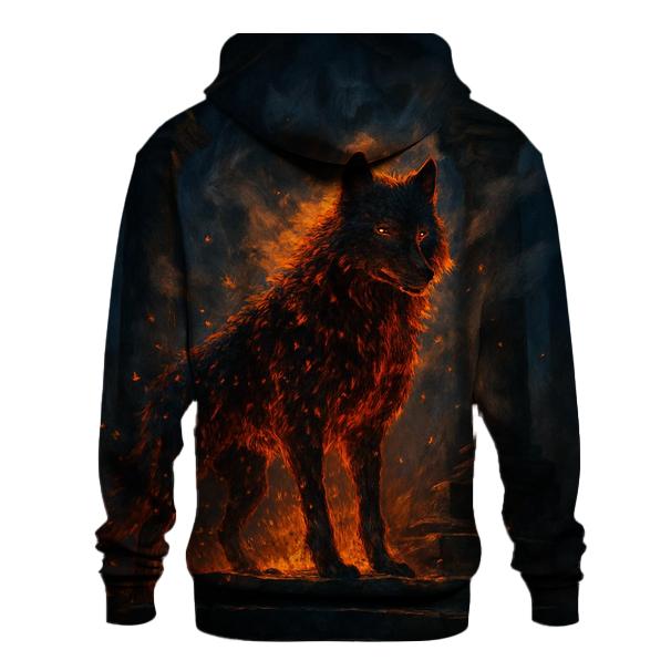 Ember Veil Sentinel graphic hoodies