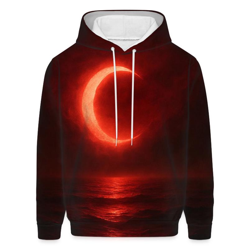 Turkish Crescent Moonlit Sea Flag pullover hoodies