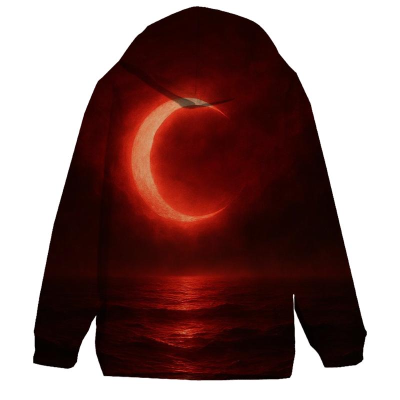 Turkish Crescent Moonlit Sea Flag pullover hoodies
