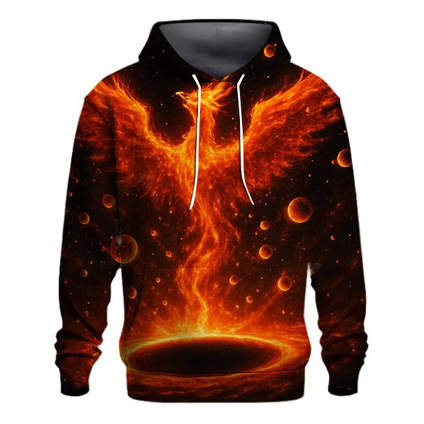 Galactic Phoenix Rebirth pullover hoodies