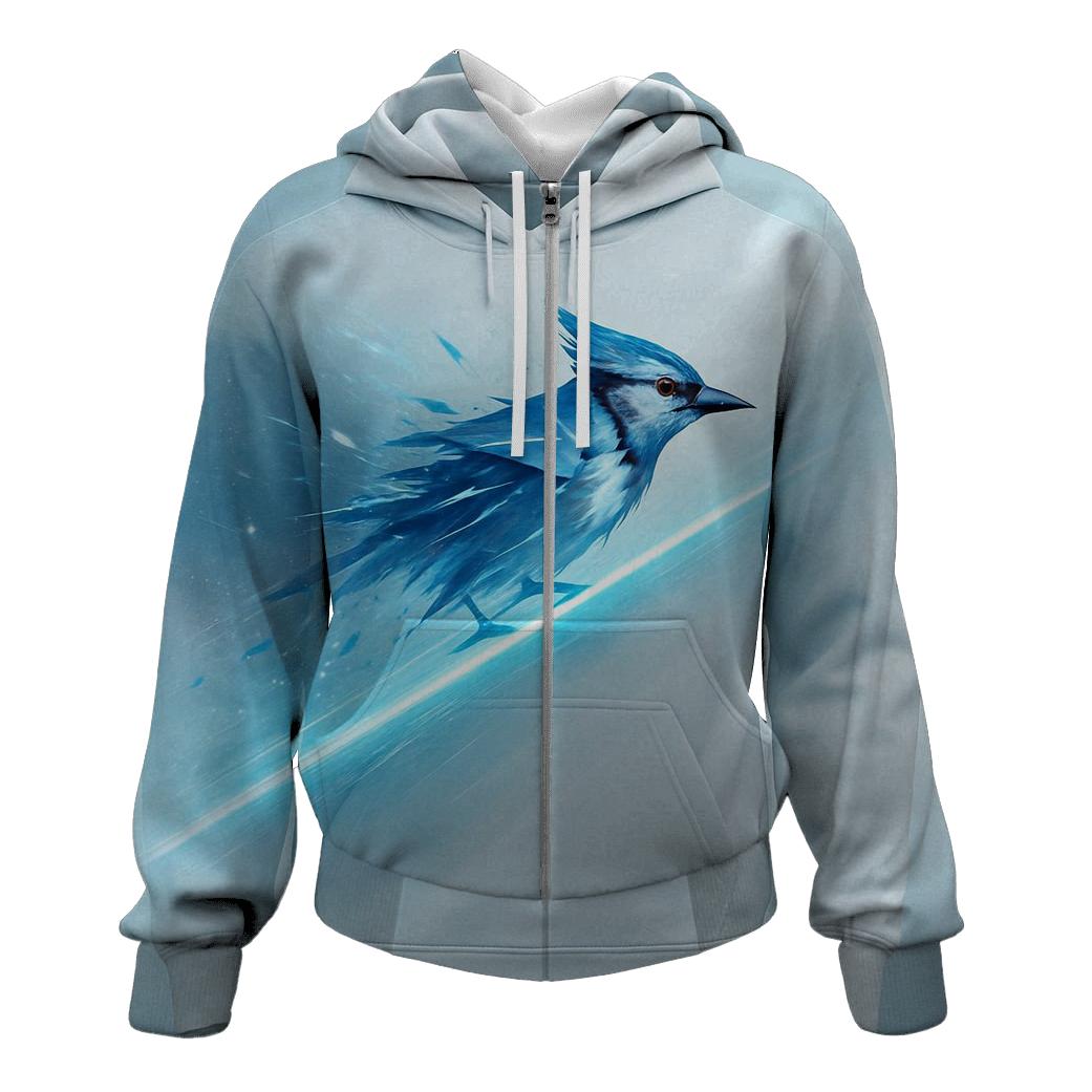 Ice Rail Flight Of The Blue Jays Baseline embroidered hoodies