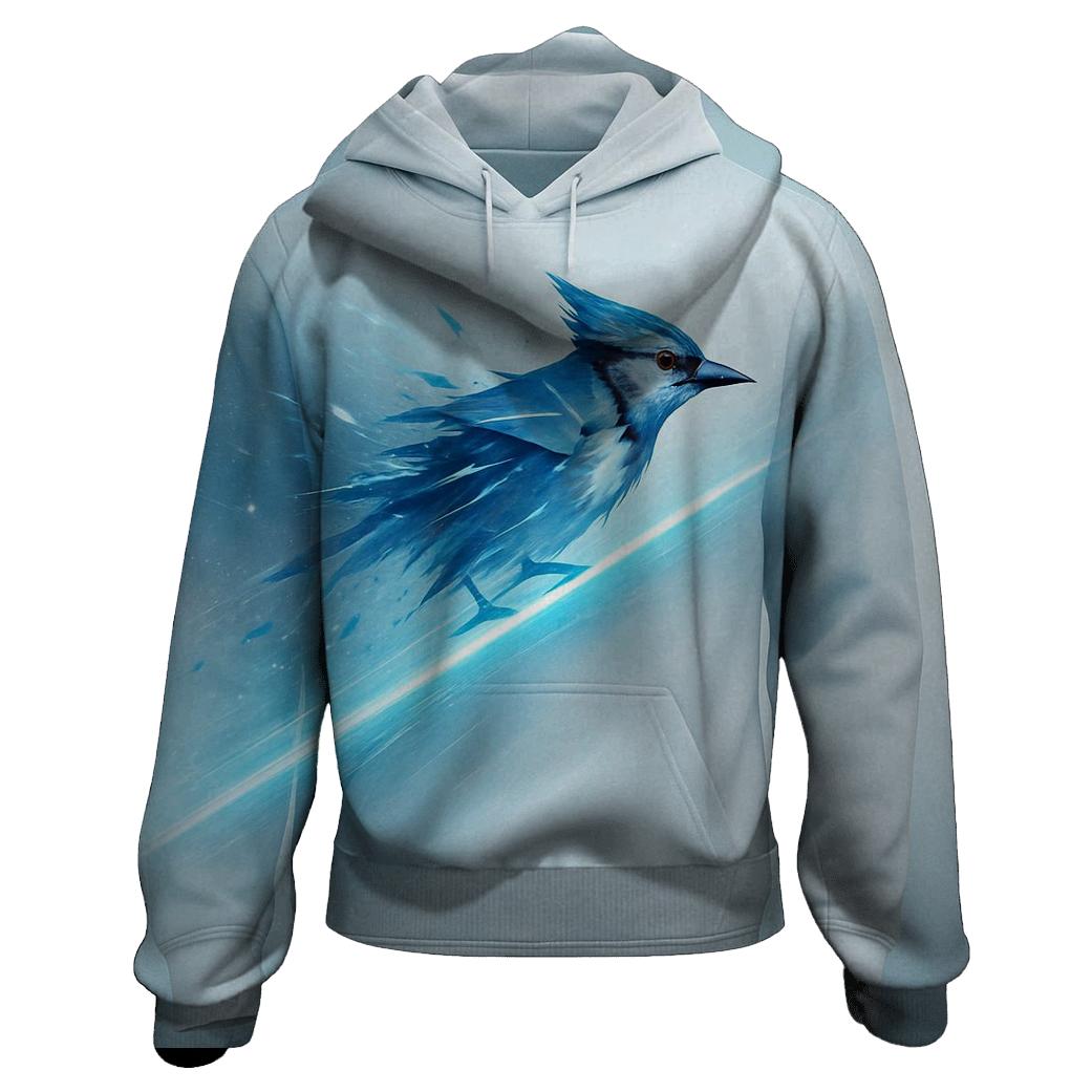 Ice Rail Flight Of The Blue Jays Baseline embroidered hoodies