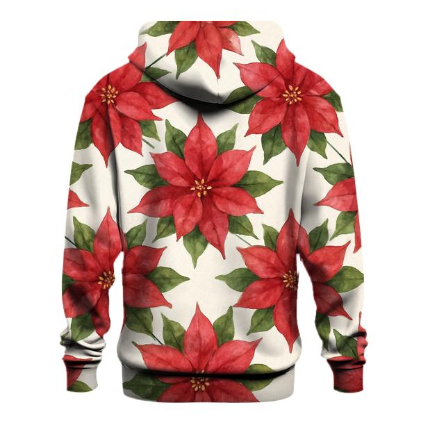 Poinsettia Starburst Diagonal Grid lightweight hoodies