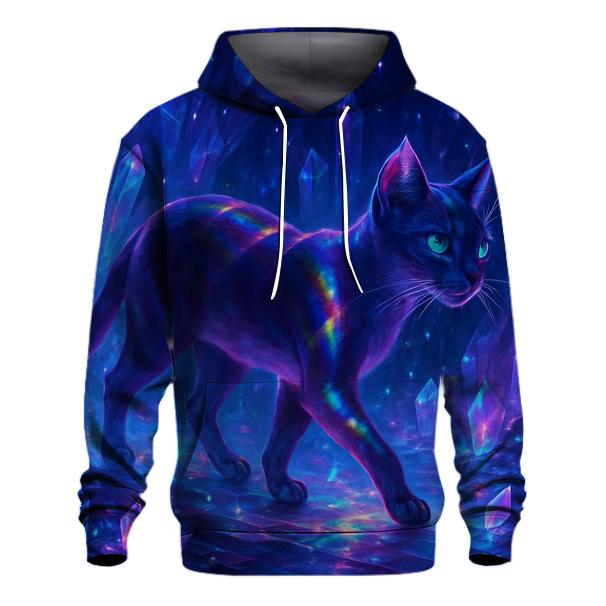 Crystal Cavern Prism Cat lightweight hoodies