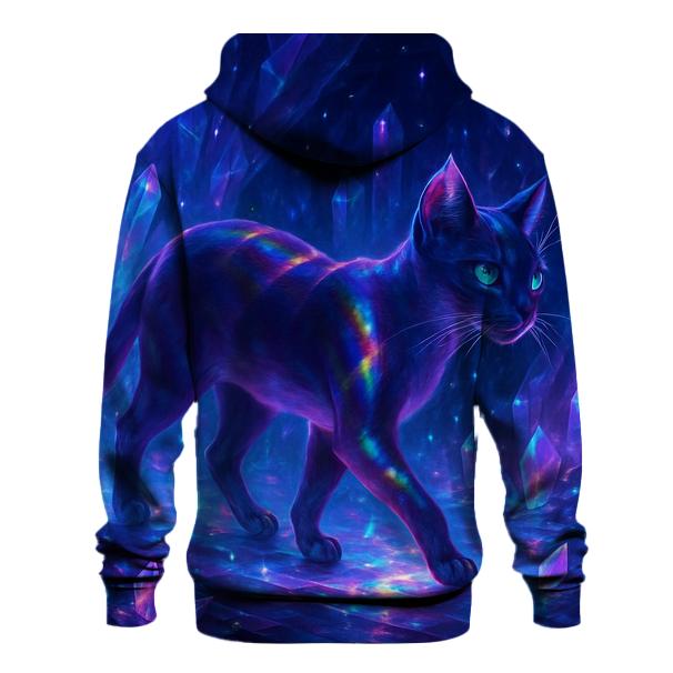 Crystal Cavern Prism Cat lightweight hoodies
