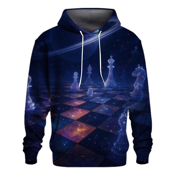 Cosmic Chessboard Horizon printed hoodies