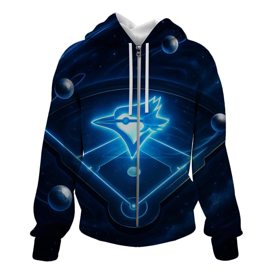 Galaxy Circuit In Blue Jays Orbit heavyweight hoodies