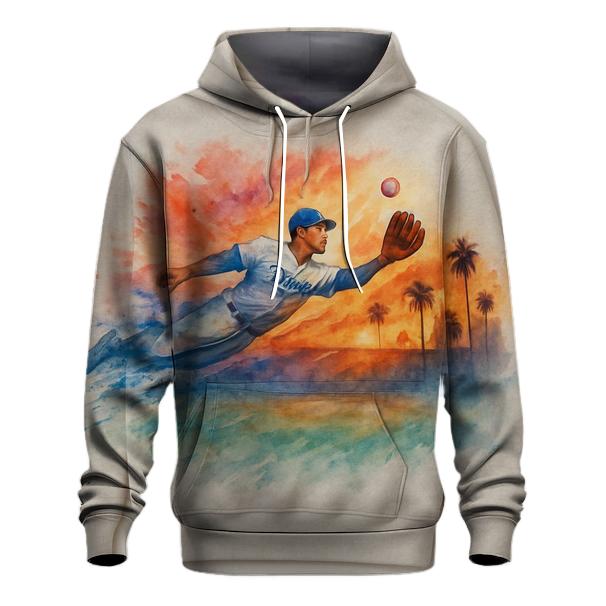 Sunset Outfield Chase zip-up hoodies