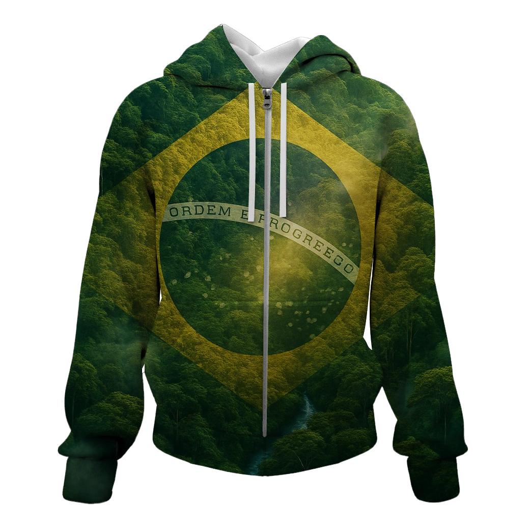 Brazilian Rainforest Flag Canopy hoodies fashion