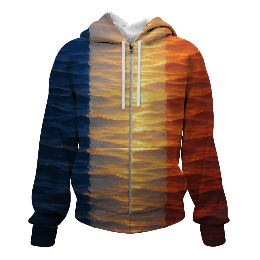 French Tricolor Reflections On The Seine hoodie trends