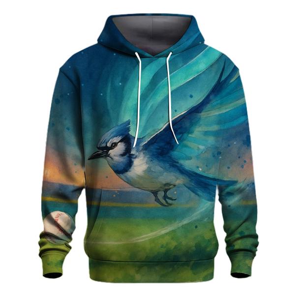 Aurora Flight Over The Blue Jays Outfield custom hoodies