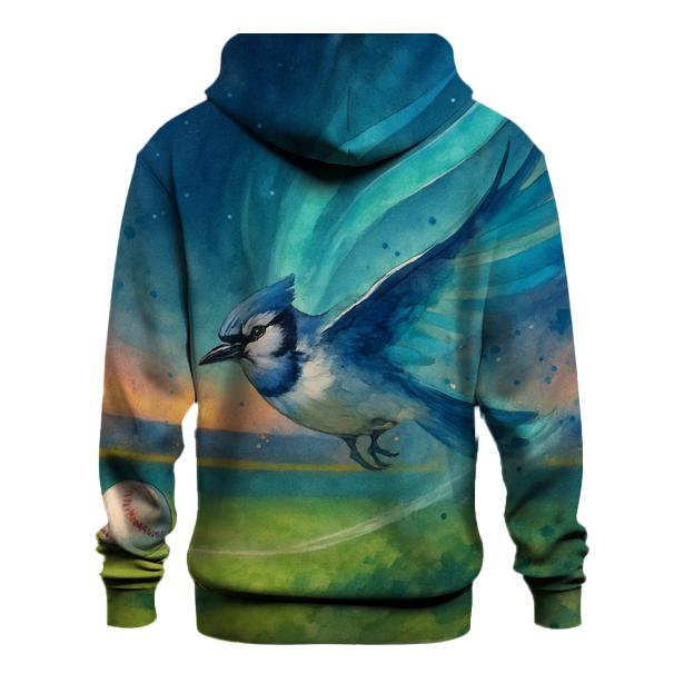Aurora Flight Over The Blue Jays Outfield custom hoodies