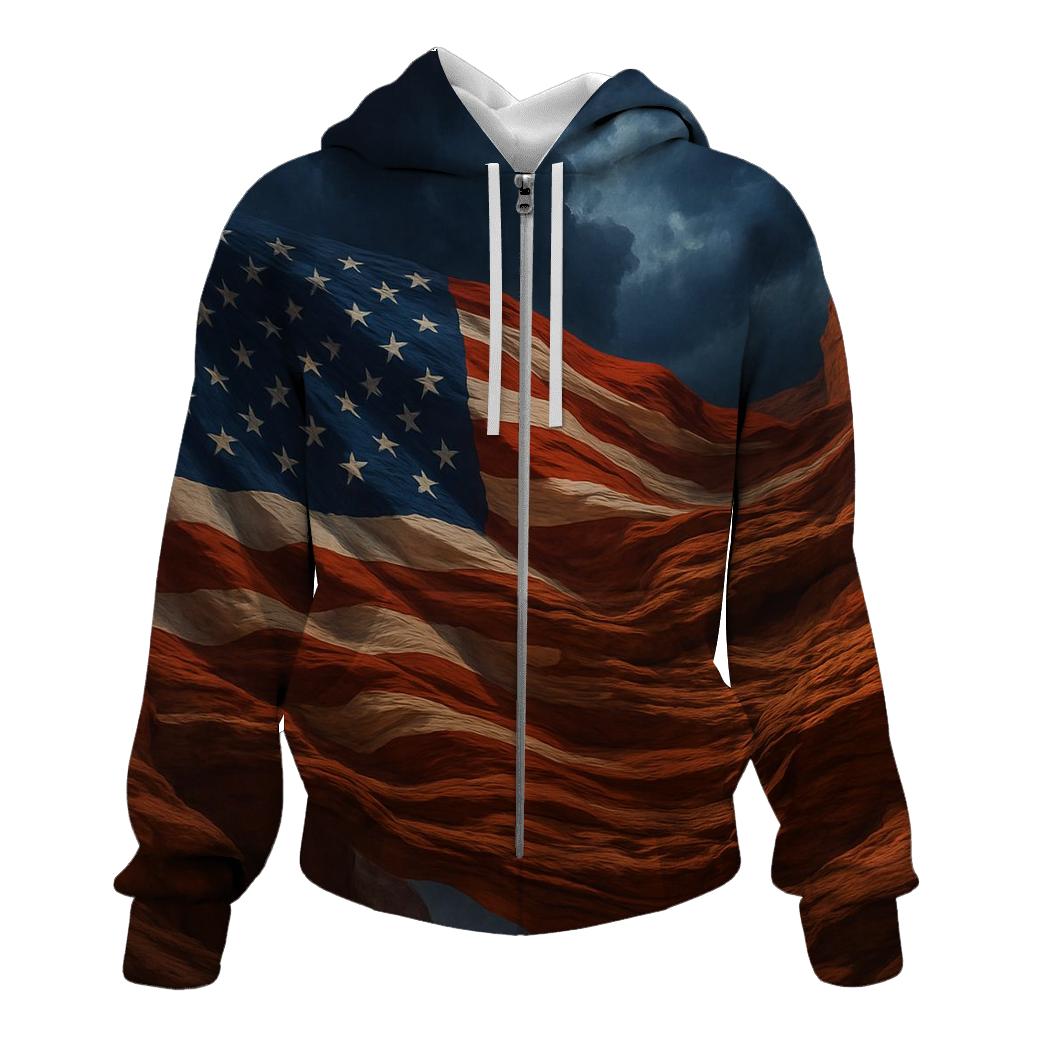 United States Flag Canyon Winds hoodie styles