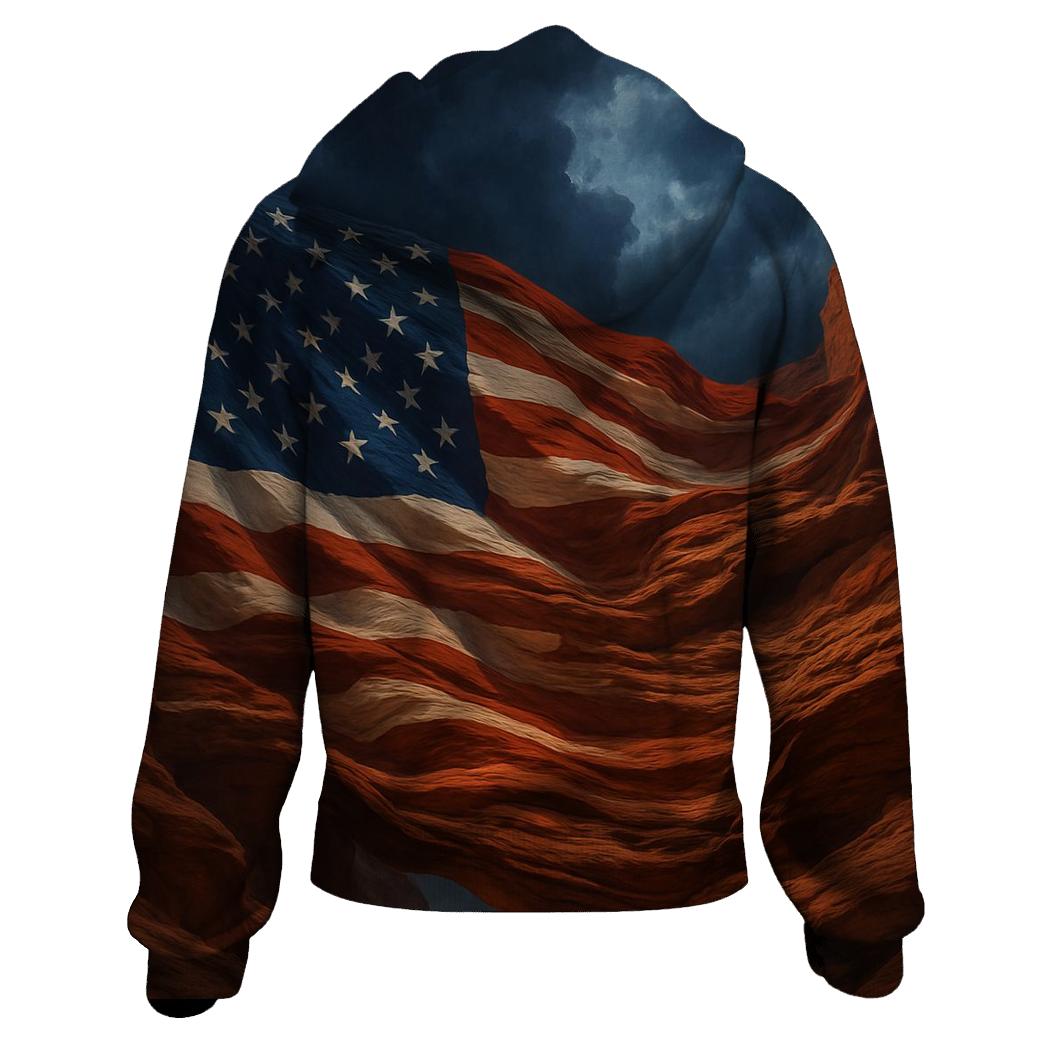 United States Flag Canyon Winds hoodie styles