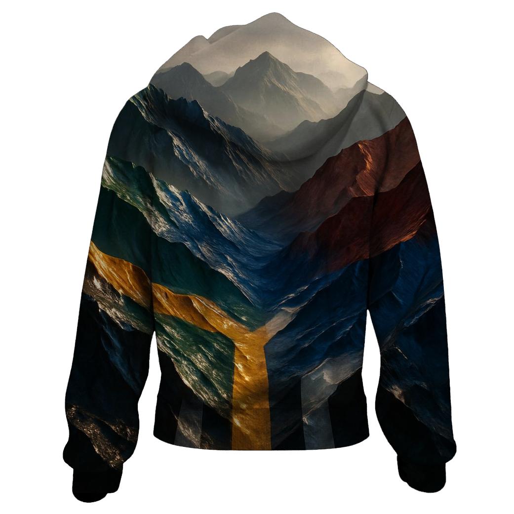 South African Flag Mountain Convergence lightweight hoodies