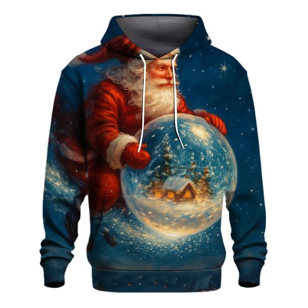 Santa Snowglobe Comet Ride heavyweight hoodies