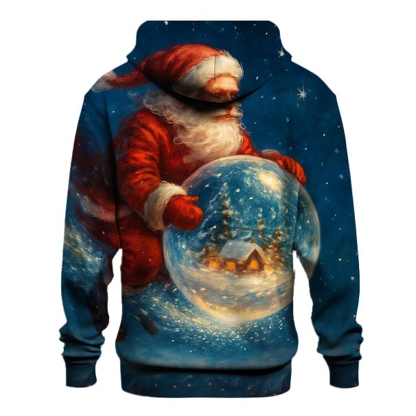 Santa Snowglobe Comet Ride heavyweight hoodies