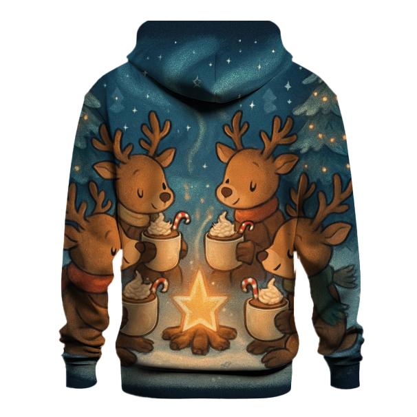 Reindeer Cocoa Campfire Circle heavyweight hoodies