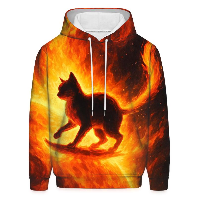 Solar Surf Fire Tail Cat lightweight hoodies