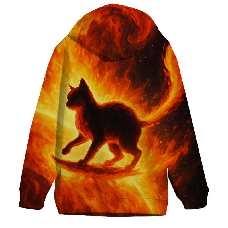 Solar Surf Fire Tail Cat lightweight hoodies
