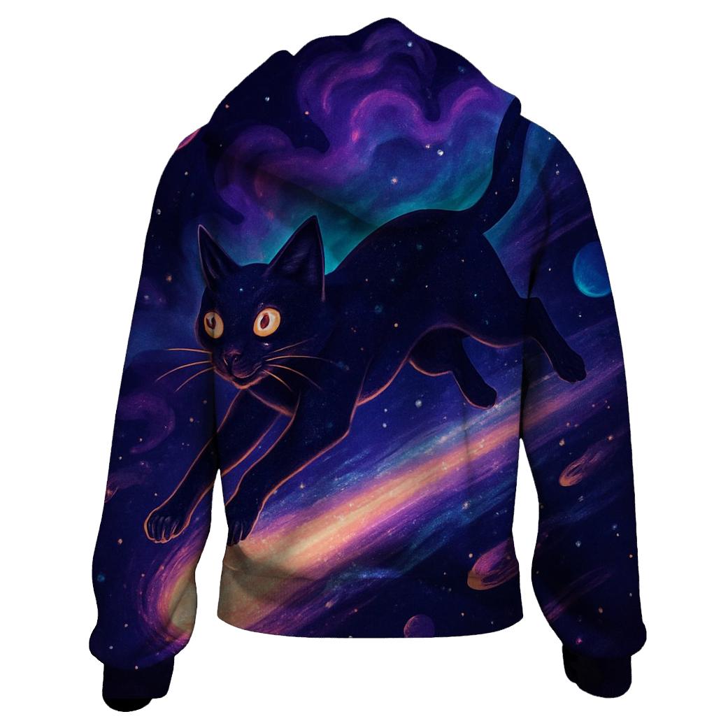 Nebula Voyager Cat designer hoodies