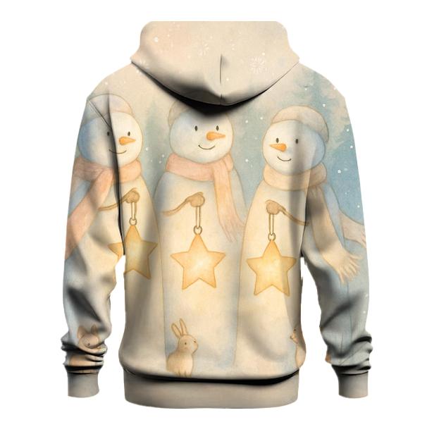 Snowman Forest Lantern Guardians pullover hoodies