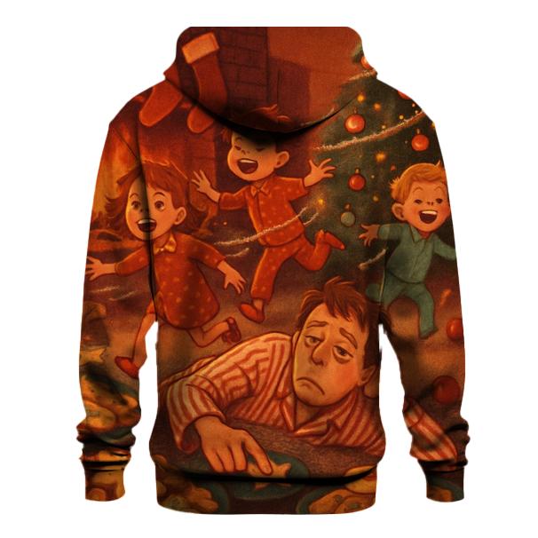 Retro Fireplace Cookie Countdown embroidered hoodies