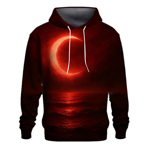 Turkish Crescent Moonlit Sea Flag graphic hoodies