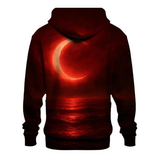 Turkish Crescent Moonlit Sea Flag graphic hoodies