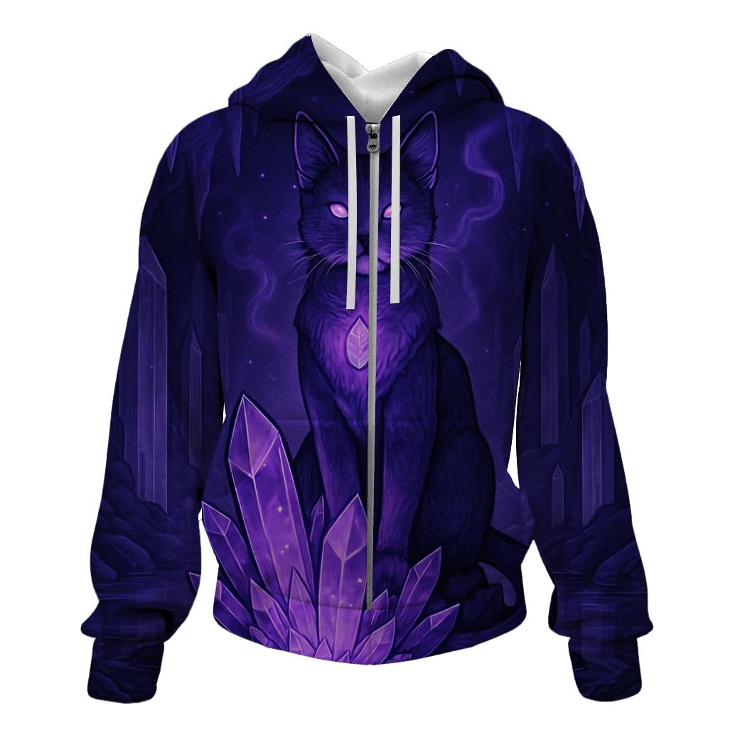 Crystal Cave Mystic Cat hoodies fashion