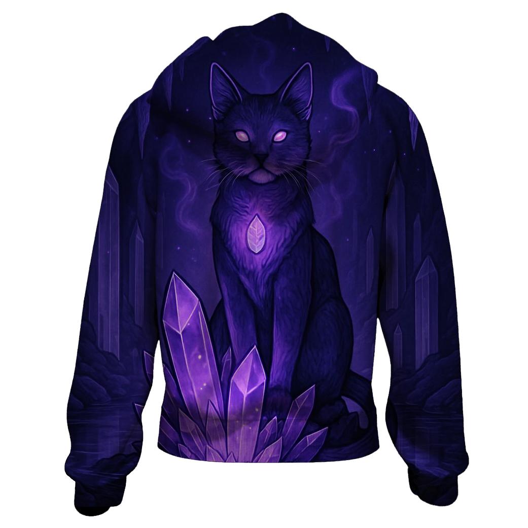 Crystal Cave Mystic Cat hoodies fashion