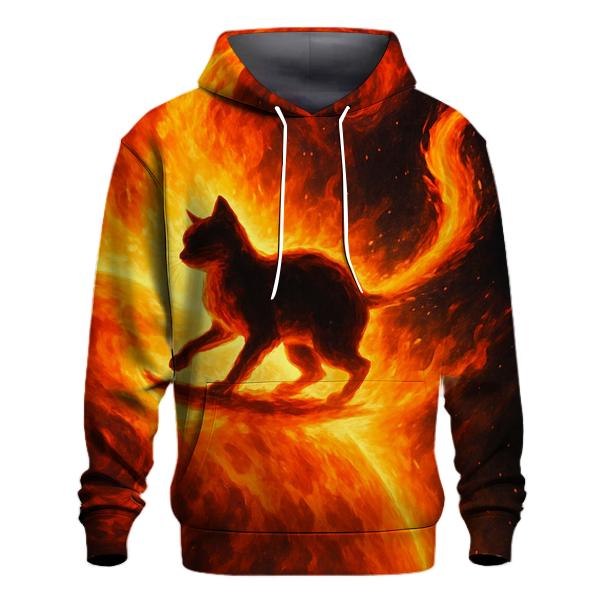 Solar Surf Fire Tail Cat hoodies fashion