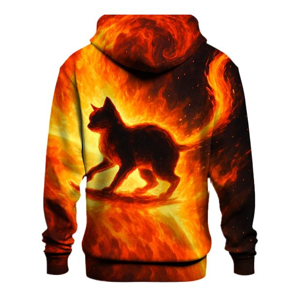 Solar Surf Fire Tail Cat hoodies fashion
