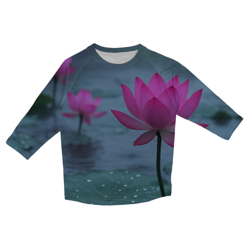 Monsoon Lotus Pond At Dawn stylish quarter sleeve tops