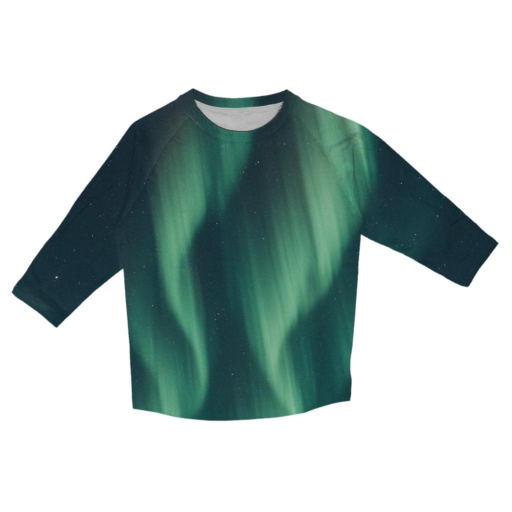 Aurora Ribbon Shear fashion 3/4 sleeve shirts