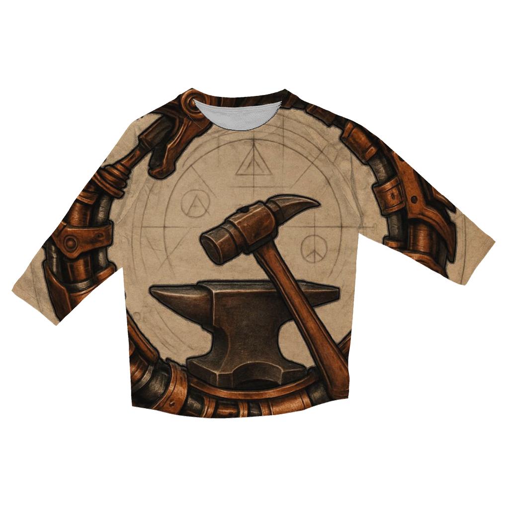Clockwork Forge Ouroboros trendy 3/4 sleeve tops