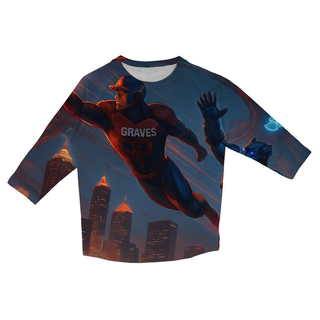 Sky Stadium Clash Braves Thunder Versus Cub Storm personalized 3/4 sleeve tees