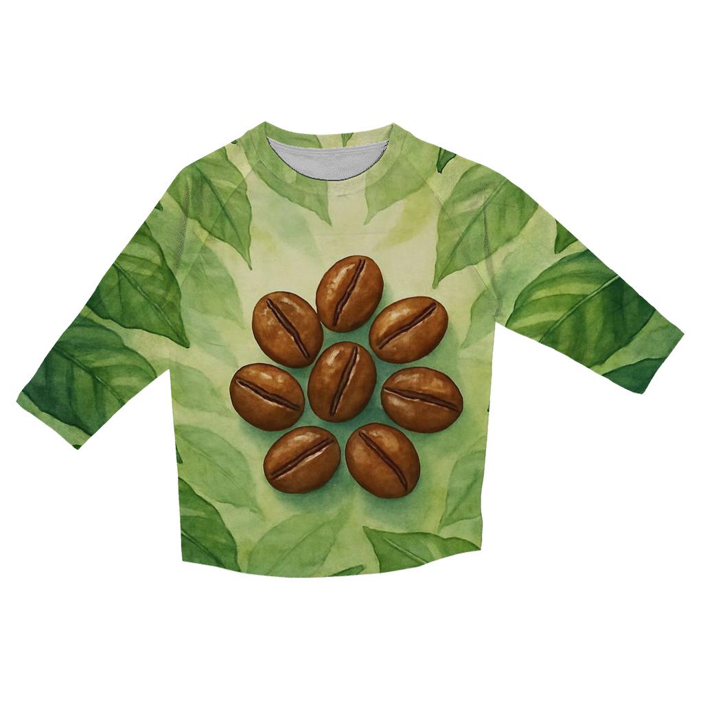 Verdant Bean Canopy designer 3/4 sleeve blouses